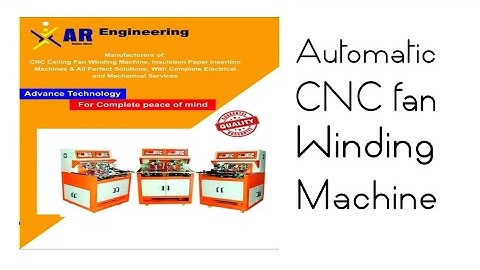 Automatic ceiling coil fan winding machine programing by AR Engineering contact us - 9927244476