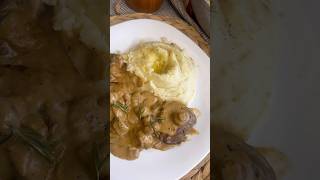 بيكاتا اللحم بصوص المشروم-beef piccata with mushroom #cooking #طبخ #recipe #وصفات_سهلة #shorts