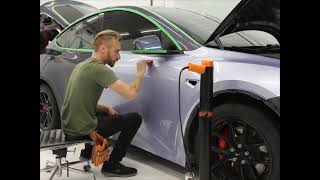 Tesla Model Y Door Wrap in real time. by Tony Loewen 300 views 4 months ago 4 minutes, 43 seconds