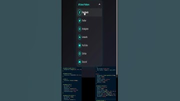 Animated Dropdown Menu Using HTML, CSS & JavaScript
