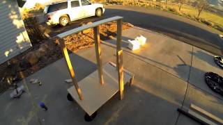 Outdoor Archery Cart - Rolling Bow Rack - Diy - Yurthworks