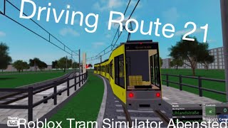 Driving Route 21 in Roblox Tram Simulator Avenstedt screenshot 5