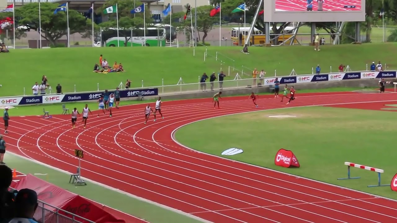 4 x 100m Relay U16 Men Final, Oceania Athletics Championships, Suva Fiji 8 June 2024