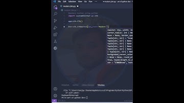 Modern Button In Python Using Customtkinter