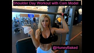 Shoulder Day Workout with HuneyBaked