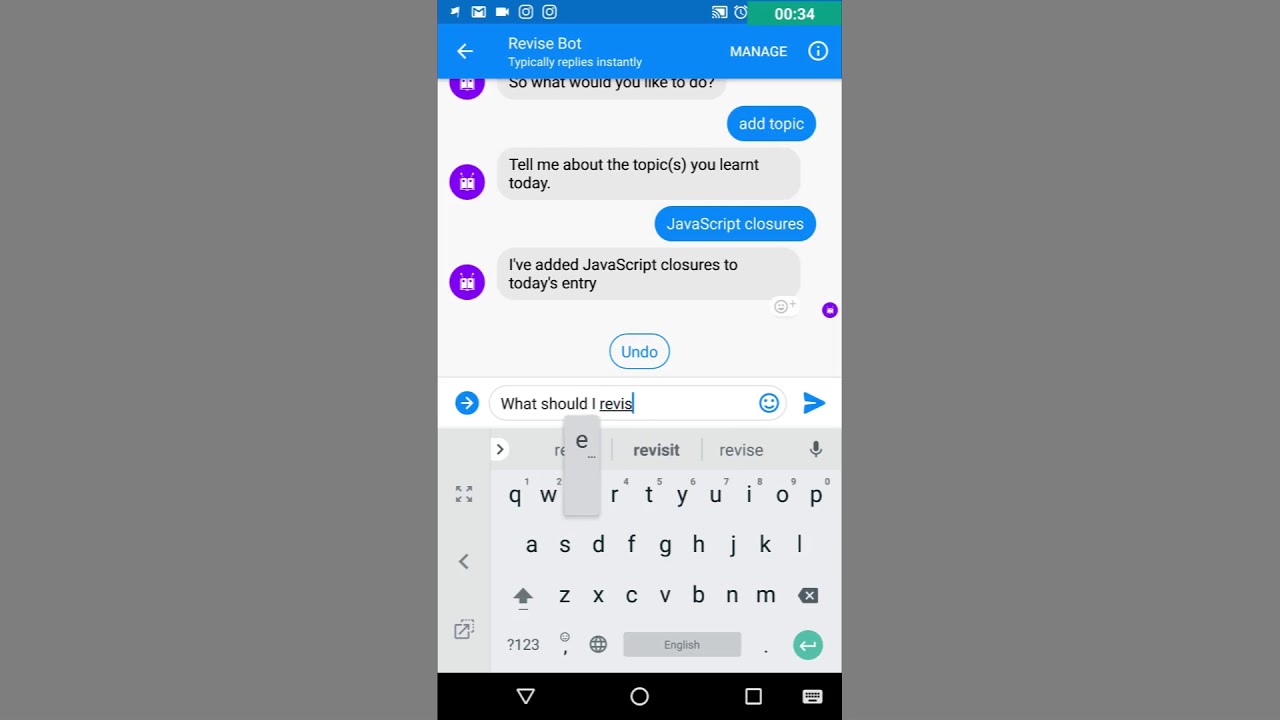 Revisebot - A Facebook And Slack Bot Which Helps You In Scheduling Your Revisions