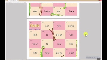 How to make a Sight Words Snakes & Ladders game board