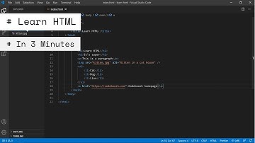 Learn HTML in 3 minutes