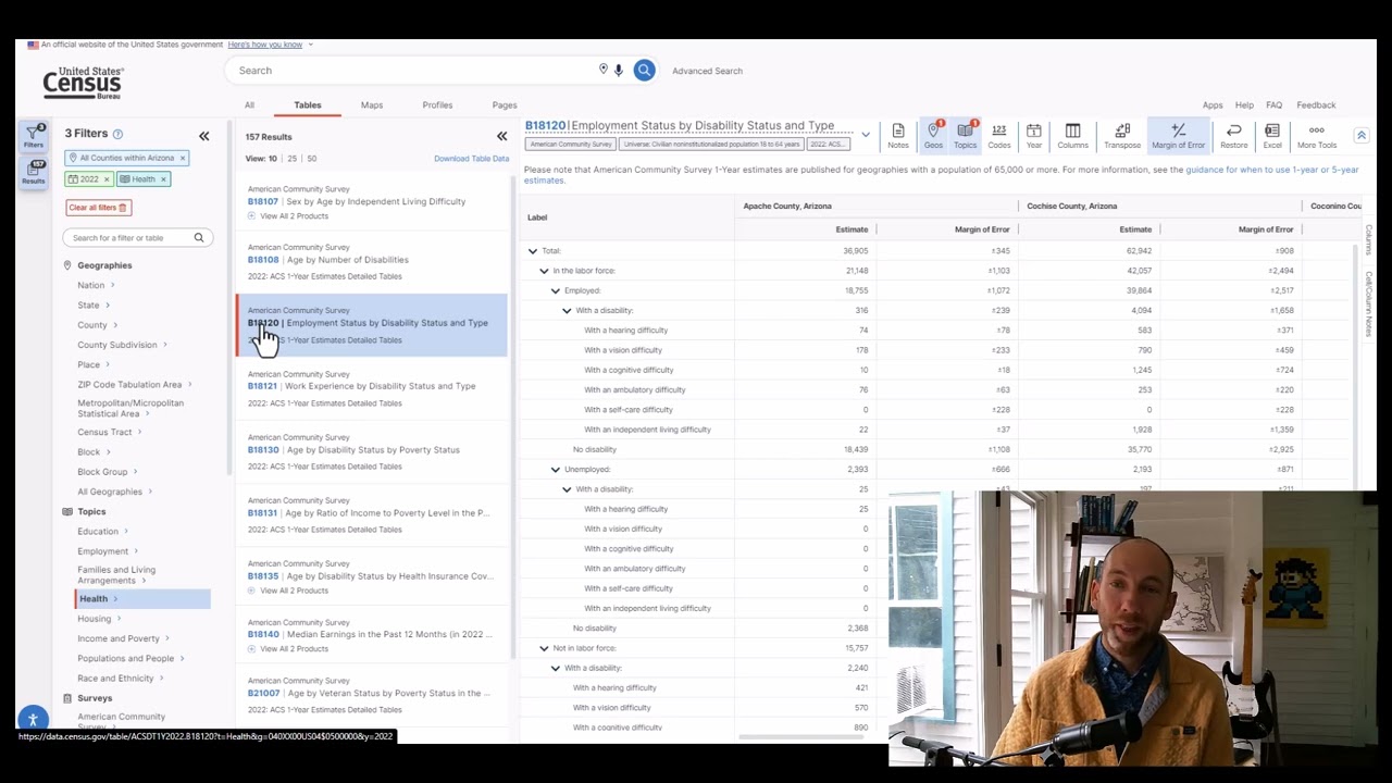 Part 1: Downloading US Census data to use in a GIS