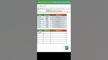 SORT function in excel | SORT formula in excel | Relative Reference In excel excel tips tricks