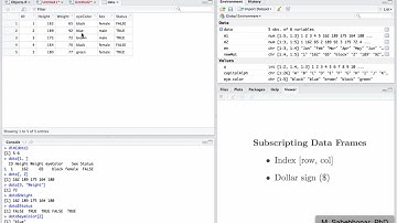 آموزش نرم افزار R - معرفی data frame - object (بخش چهارم)