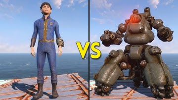 Fallout 4 - 200 Kids VS 25 Sentry Bots - Battles #3