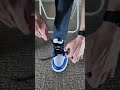 How to Lace Air Jordan 1 Low OG! (Reverse Lacing Method) 🔥 #asmr #sneakers #jordans