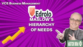 2B Maslow's Hierarchy of Needs | VCE Business Management 3&4 | Edrolo video | Unit 3 AOS 2