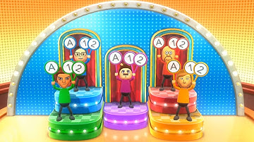 Wii Party U Minigames - Dojo Domination Advanced - Oldbie Vs John Cena