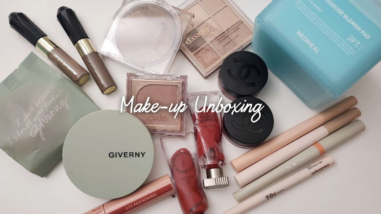 가을뮤트 아이템 싹쓸이 메이크업 언박싱 autumn mute makeup unboxing YouTube