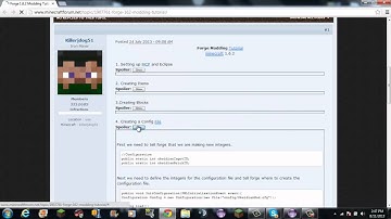 Forge Modding Tutorial: Creating a Basic Config File