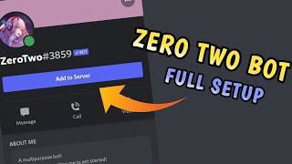 [Hindi ] How to setup zerotwo bot || Zero two bot setup