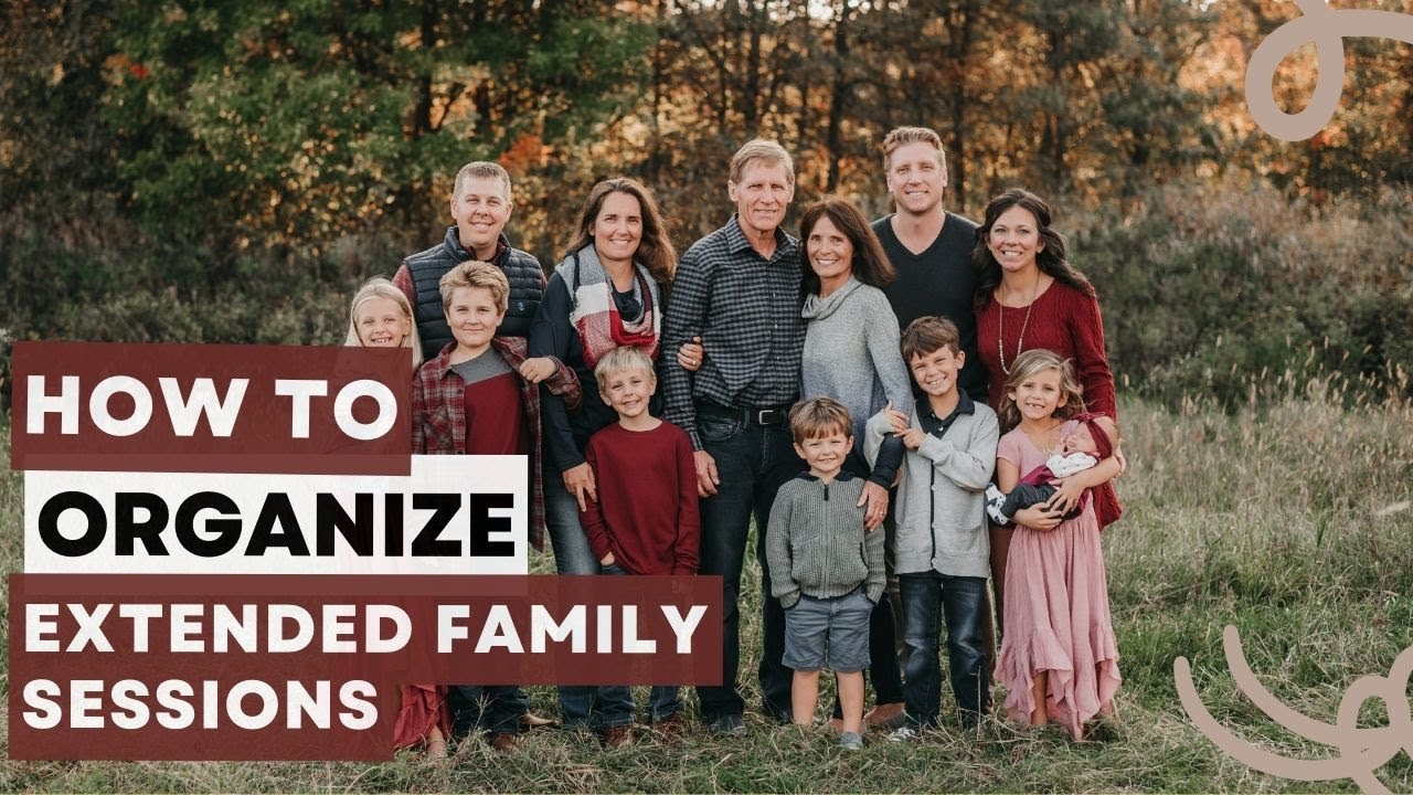 9 Simple Ways To Pose Large Families for Portraits