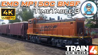 EMD MP15DC BNSF TimeTable #3