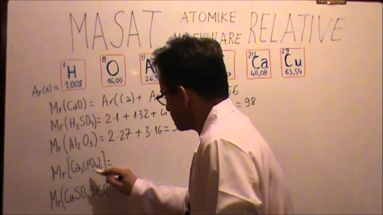 Masat atomike relative dhe masat molekulare relative