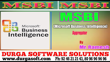 MSBI Tutorial || Aggregator by Ramesh