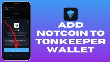 How To Add Notcoin To Tonkeeper Wallet 2024