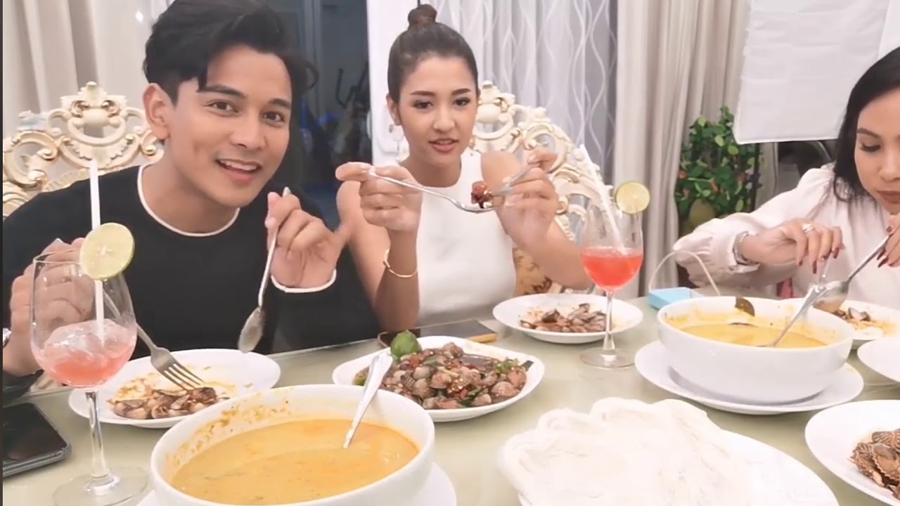 กัน &มารี Live สดทานตำหอยแครง  fb:Pananchita Akkrarasapthada