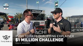 Push to Pass Qualifying Explainer // The Thermal Club $1 Million Challenge | INDYCAR by NTT INDYCAR SERIES 1,568 views 5 days ago 2 minutes, 1 second