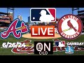 🔴Atlanta Braves Vs. St. Louis Cardinals. Live MLB Baseball. Play by Play. 3D Presentation &amp; more!