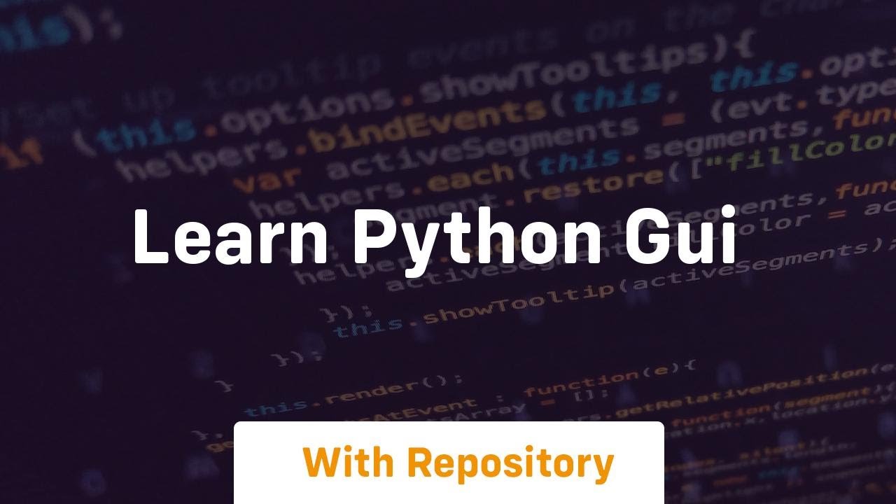 learn python gui - YouTube