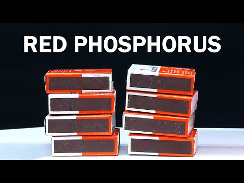 Extracting the red phosphorus from matchboxes