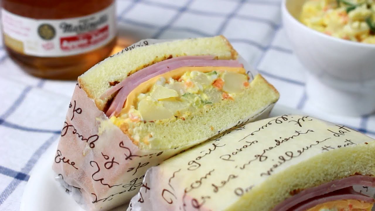(ENG)든든하고 맛있는 에그포테이토샐러드 샌드위치 egg potato salad sandwich YouTube