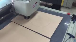 How to cut cork sheet pls use AOKE CNC DCZ70  knife cutting machine