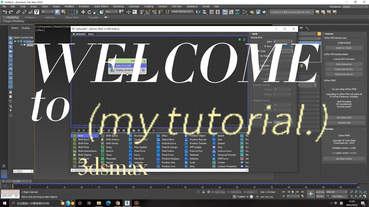 03 3dsmax tyflow cutting - YouTube