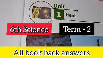 6th  science term 2 unit 1 book back answers || Heat question answers
