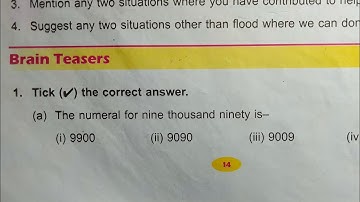Class 3 unit 1 brain teasers dav public school ।। DAV Class 3 unit 1 brain teasers