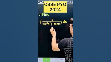 Q) If Integration  ∫ 1/cos^2 (x) (1 - tan  x) d𝑥 #cbse2024 #CBSE2025  #cbse #integration #cbse