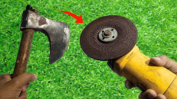 Easy Way To Sharpen Your Ax Like A Razor Sharp ! Axe Sharpening