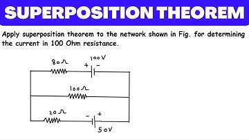 Superposition Theorem Solved Example | Electric Circuits | Network Analysis | Network Theory