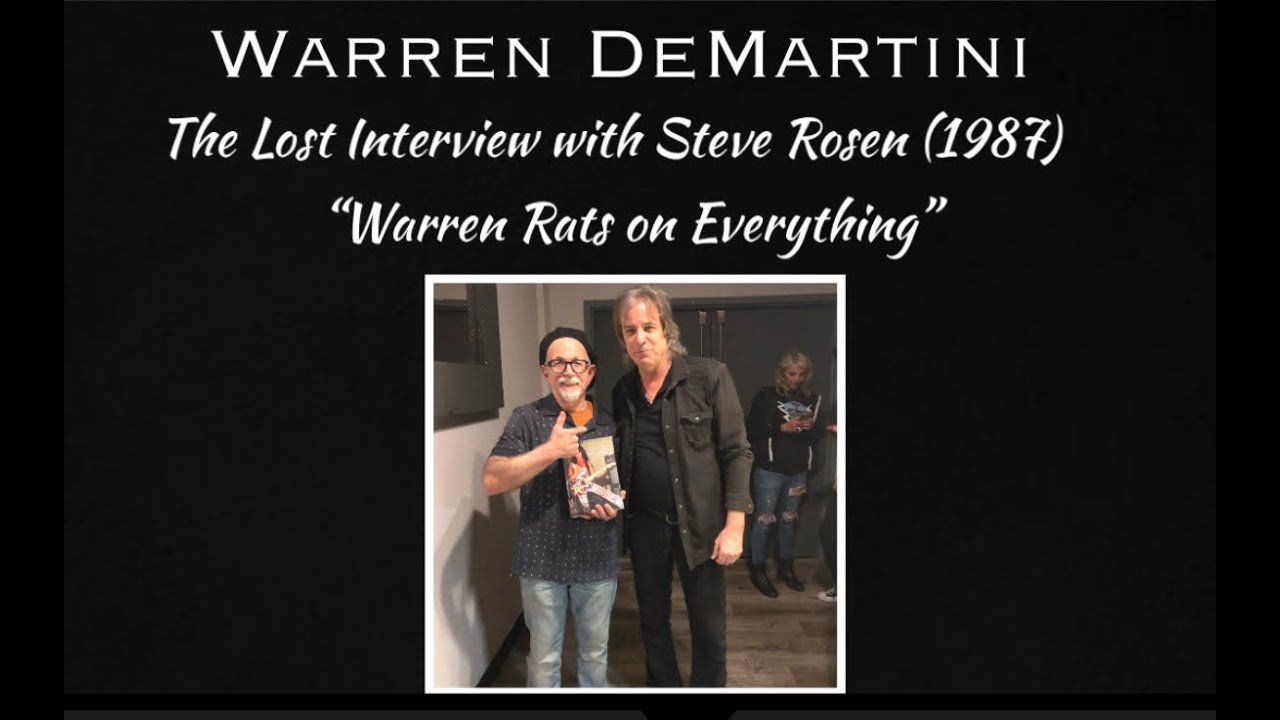 Warren DeMartini: The Lost Interview with Steve Rosen (1987) "Warren Rats On Everything"