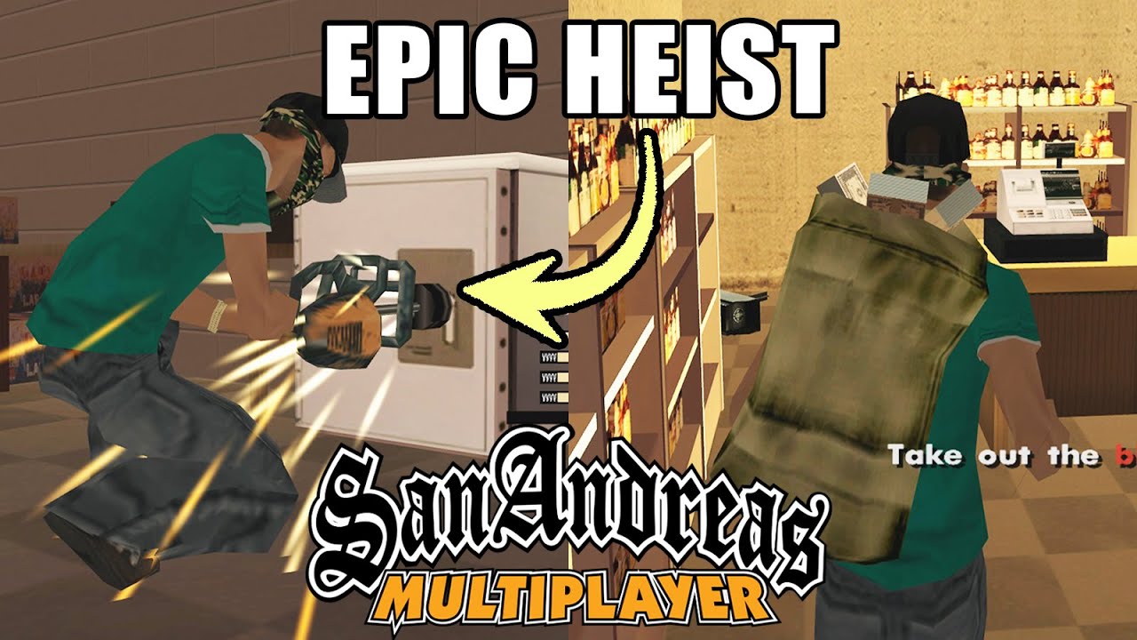 Local Liquor Store HEIST in GTA San Andreas Multiplayer, Missions for ZERO | WTLS NEWS #23