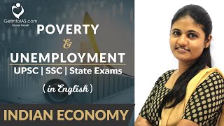 Poverty and Unemployment | Indian Economy | Sankarganesh | In English | UPSC | GetintoIAS