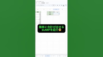 GoogleスプレッドシートのSUMIF関数を使えば、指定した条件に一致する数値だけを簡単に合計できます #スプレッドシート #Googleスプレッドシート #excel
