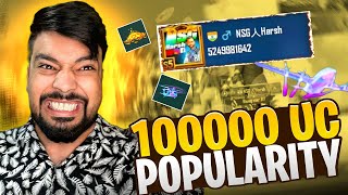 100k UC Popularity 😱😎 to NSG HARSH | Popularity battle -FM RADIO - PUBG MOBILE