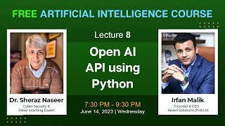 AI Free Basic Course | Lecture 8 - Open AI API using python | Live Session