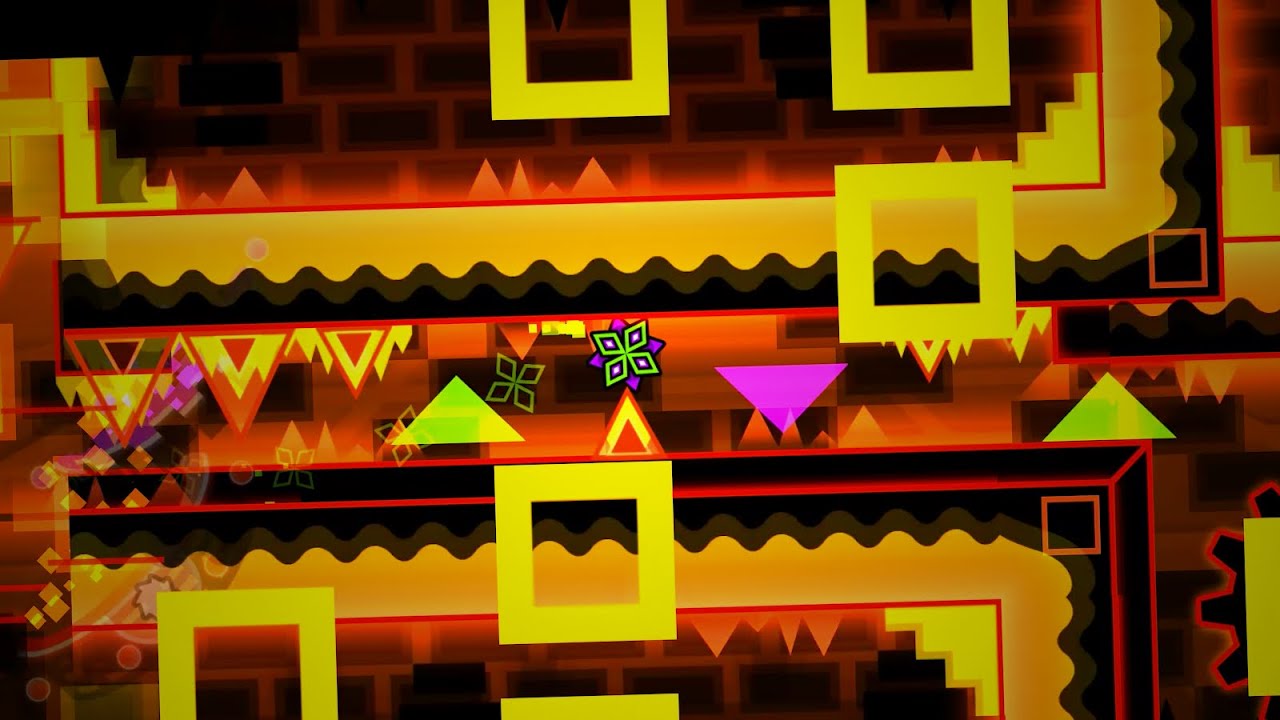 Universe on fire (Extreme Demon) by Wahffle, Urk, & more | Geometry Dash