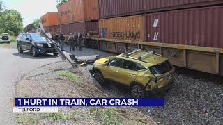WCSO: Crash involving vehicle, train leaves one injured