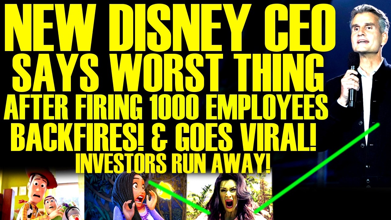 Disney CEO LOSES IT After FIRING 1000 Employees BACKFIRES! & INVESTORS RUN AWAY! This Is INSANE