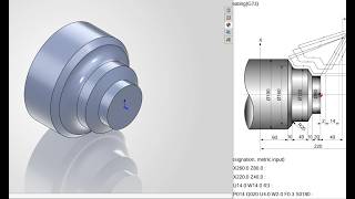 Pattern Repeating(G73).  SolidWorks tutorial for beginners. FANUC Daewoo PUMA 450